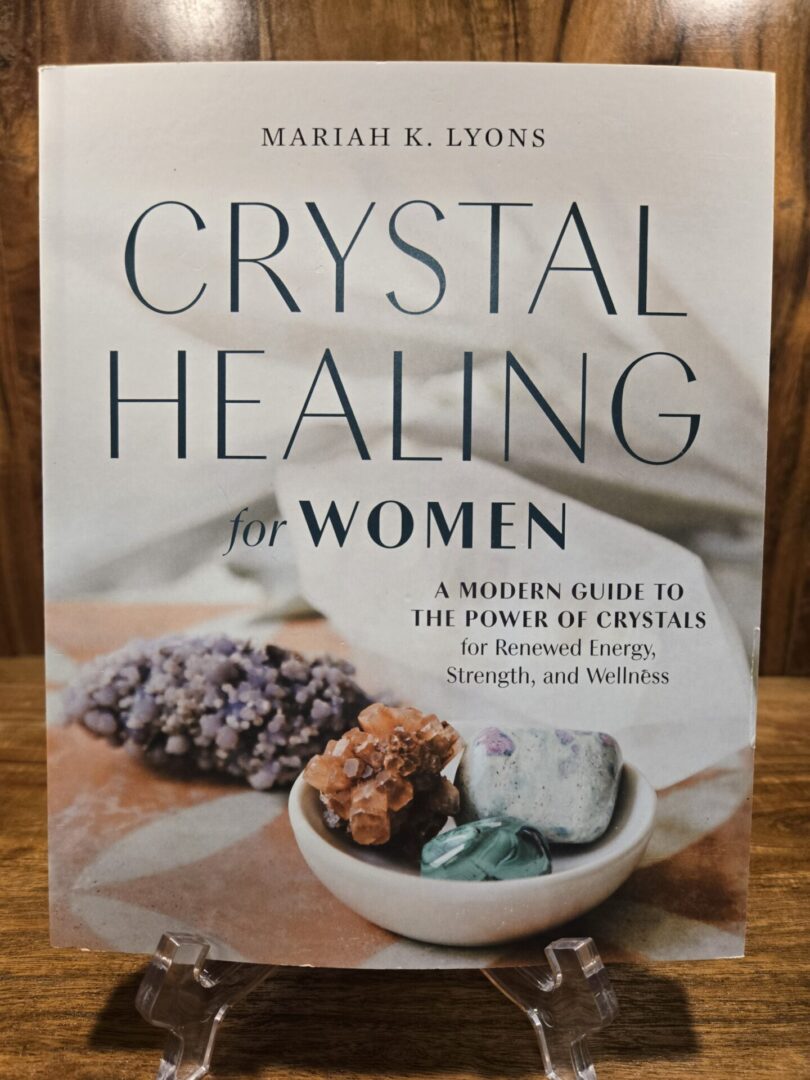 Book cover titled Crystal Healing for Women by Mariah K. Lyons.